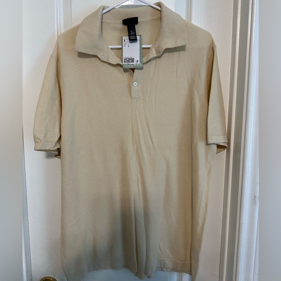 H&M Other - H&M Tan Polo Shirt Classic Short Sleeve